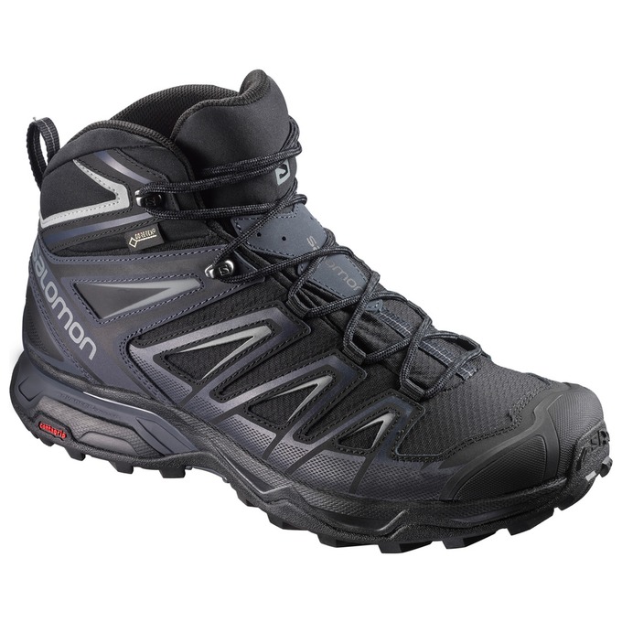 Chaussures De Randonnée Salomon Homme Noir - Salomon X ULTRA 3 MID GTX® - France (8094-UIPSD)